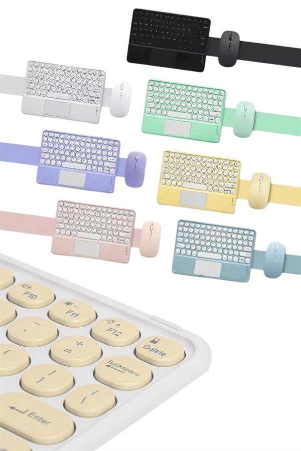 Bluetooth Touchpad Klavye 10.9 inch Kablosuz Wifi Q Klavye Slim - Image 1