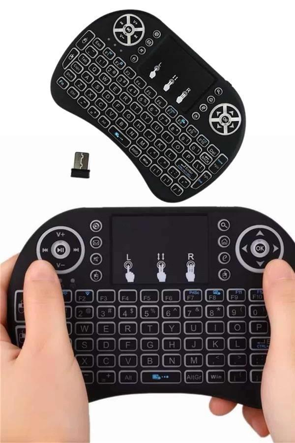 Mini Klavye Gaming Pc Playstation Ledli Mouse Rgb Mouse Bluetooth Usb - Image 1