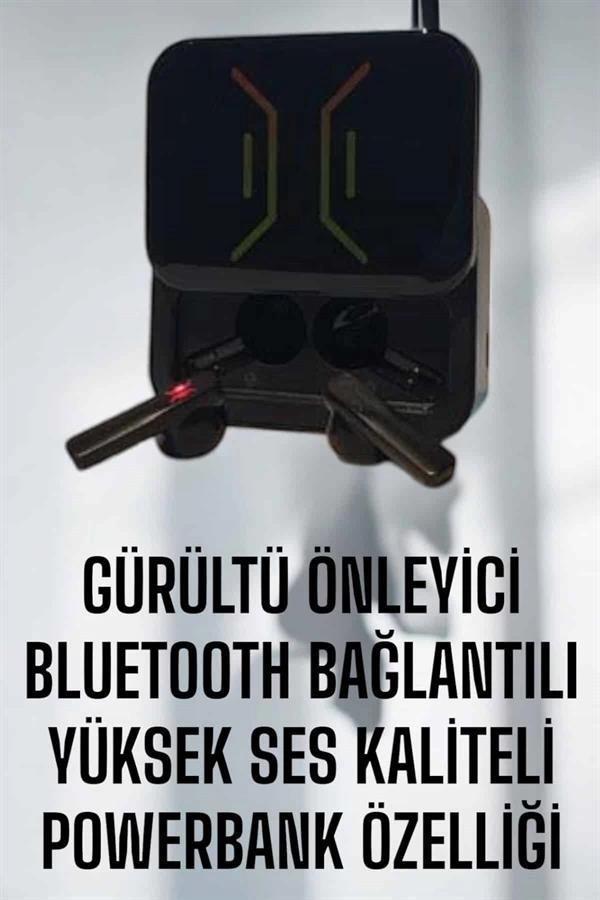 Powerbankli Bluetooth Kulaklık Yüksek Ses Kaliteli Kablosuz - Image 1