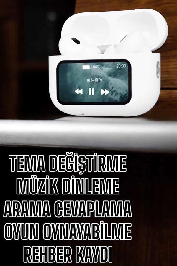 Kablosuz Yeni Nesil Bluetooth Bağlantılı Dokunmatik Ekranlı Kulak İçi Pro - Image 1