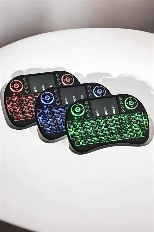 USB Bağlantılı Mini Q Klavye Işıklı Tüm Cihazlara Uyumlu - Image 1