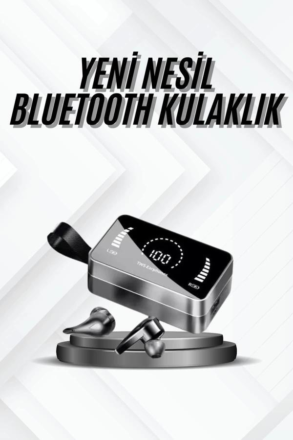 TWS Bluetooth Kulaklık Kablosuz Uzun Pil Ömrü Dijital Göstergeli Powerbank - Image 1