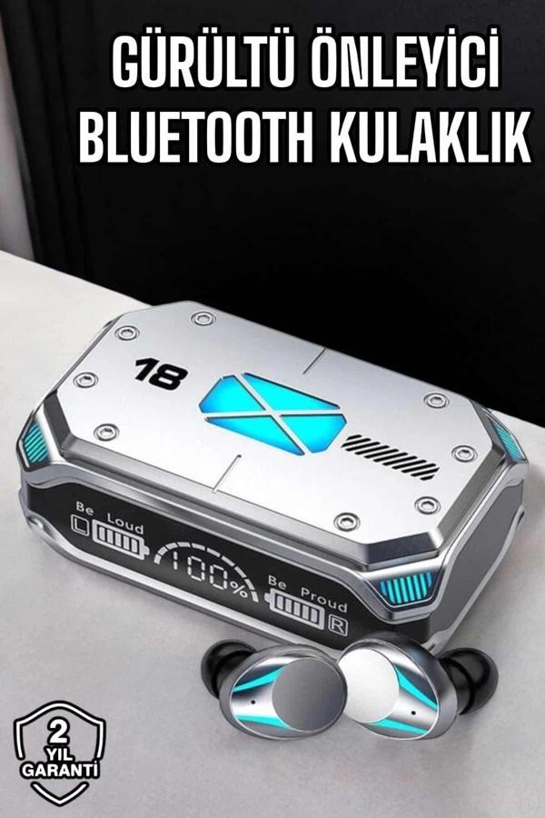 Kablosuz Powerbankli Oyuncu Kulaklığı Gürültü Önleyici - Image 1