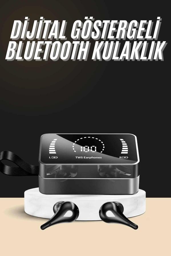 Bluetooth Kulaklık Anc Özelliği Powerbank Özelliği Aynalı Dijital Göstergeli - Image 1