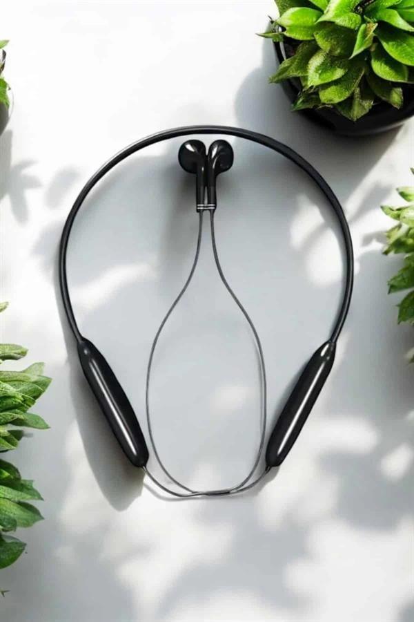 Kablolu Boyun Askılı Dijital Göstergeli Bluetooth Kulaklığı 60 Saat - Image 1