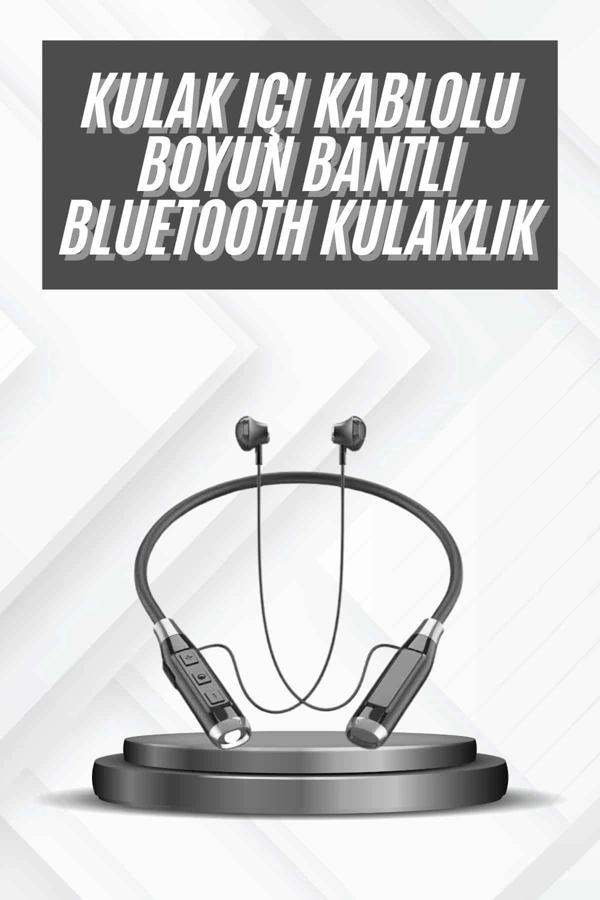 Bluetooth Kulaklık 120 Saat Kullanım Süresi Boyun Askılı Bluetooth Kablosuz Kulaklık - Image 1