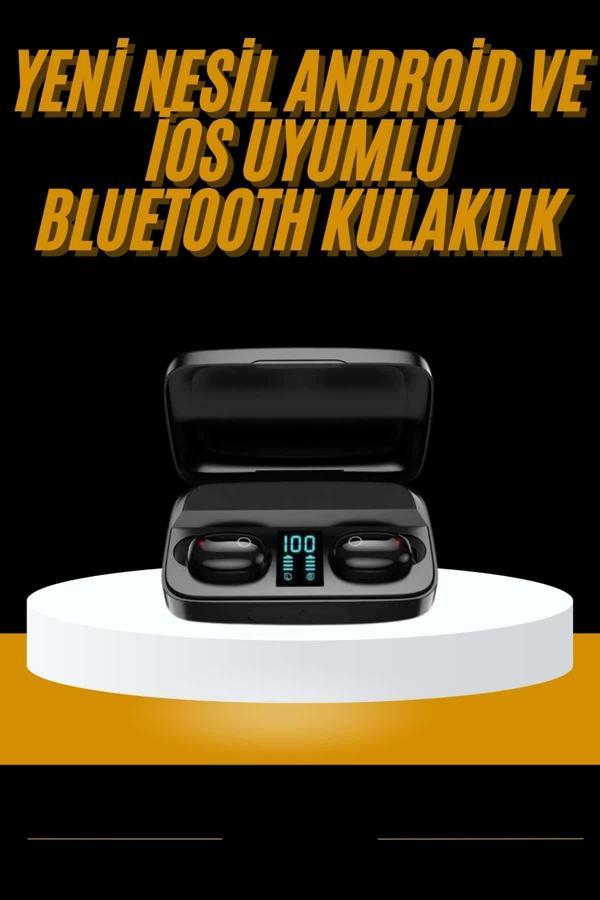 Kablosuz Dijital Göstergeli Çağrı Cevaplayabilen TWS 5.0 Bluetooth Kulaklık - Image 1
