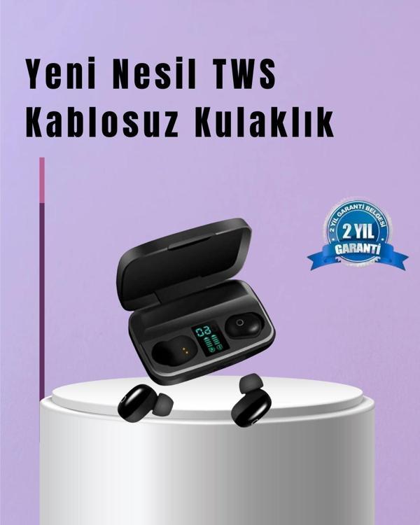 22 Kez Şarj İmkanı Sunan A10s TWS Bluetooth Stereo Kulaklık - Image 1