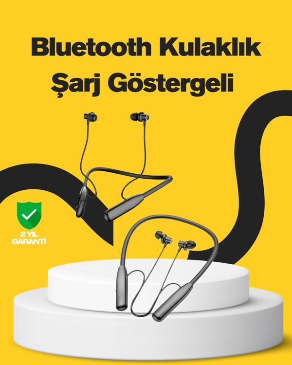 Y12 Bluetooth Boyun Bantlı Kulaklık – 100 Saat Pil Bluetooth 5.3 Dokunmatik Kontrol - Image 1