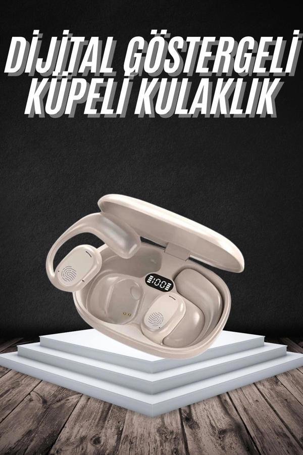 Android ve İOS Uyumlu Bluetooth Küpe Kulaklık Bluetooth Kulaklık Kablosuz - Image 1