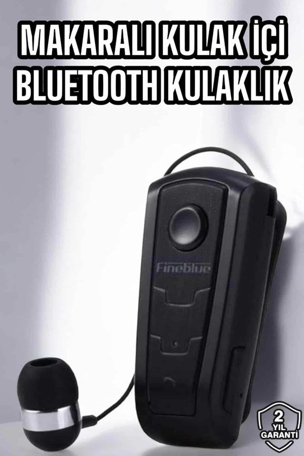 Makaralı Bluetooth Kulaklık Çağrı Cevaplama Kablolu Uzun Pil Ömrü - Image 1