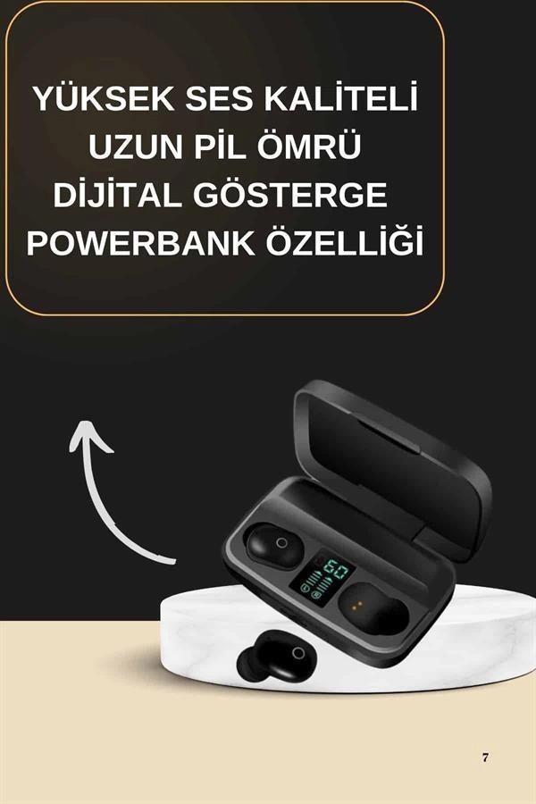2025 Yeni Model Bluetooth Kulaklık Stereo TWS Kulaklık 5.0 Bluetooth Yüksek Ses Kaliteli - Image 1
