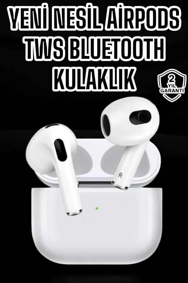 3.Nesil TWS Bluetooth Kulaklık Mikrofonlu ANC Özelliği Dokunmatik Kontrol - Image 1
