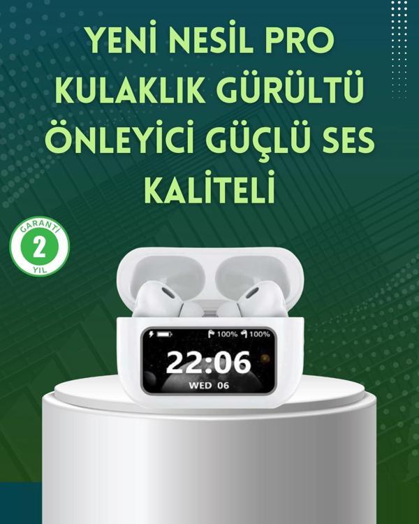 Yüksek Bass ve Güçlü Ses Özellikli Akıllı Bluetooth Kulaklık Dokunmatik Kontrol - Image 1
