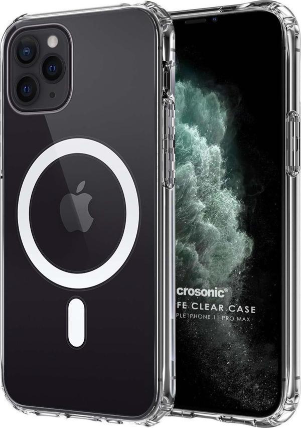 Microsonic Apple iPhone 11 Pro Max Kılıf MagSafe Clear Soft Şeffaf - Image 1