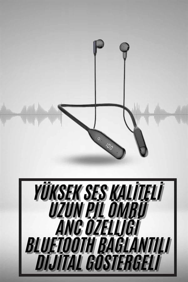60 Saat Uyumlu Bluetooth Kulaklık Kablolu ANC Özellikli Kulaklık - Image 1