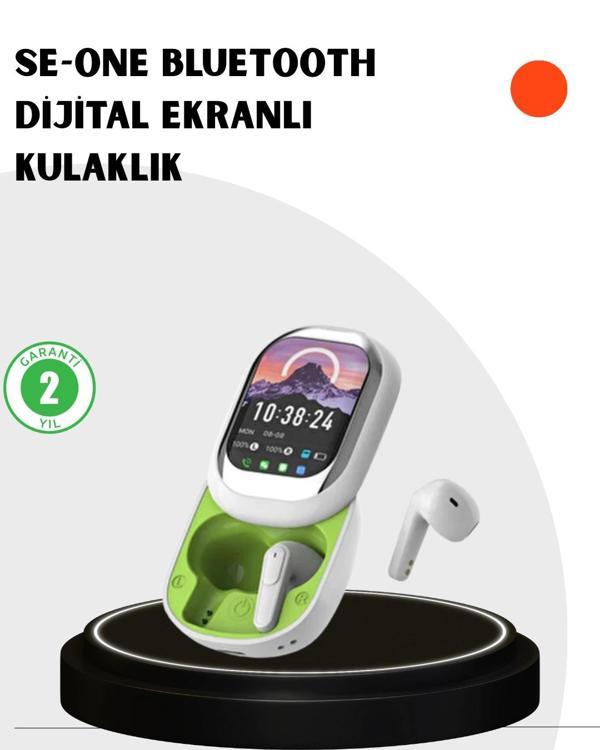 Kayar Kapaklı Şarj Kutusu Ve Dokunmatik Ekranlı Bluetooth Stereo Kulaklık - Image 1