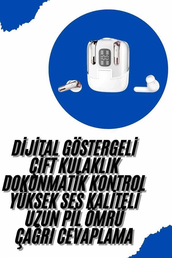 Profesyonel Dijital Göstergeli Düşük Gecikme Bluetooth Kulaklık Çift Kulaklık - Image 1