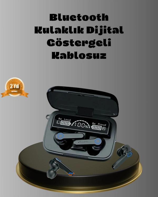 Powerbank’lı M19 Bluetooth Kulaklık – Oyun İçin Düşük Gecikme Uzun Kullanım ve Şarj Desteği - Image 1