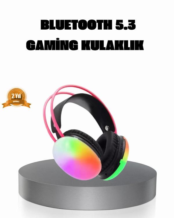 Ergonomik RGB Bluetooth Kulaklık 3D Ses - Image 1