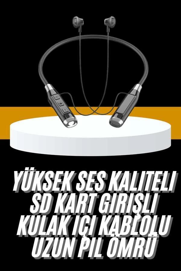 Yeni Nesil Silikonlu Kulak İçi Kablosuz Kesintisiz Bluetooth Kulaklık Kablolu - Image 1