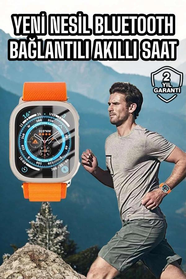 Akıllı Saat Uyku ve Spor Takibi Yeni Nesil Bluetooth Bağlantılı Amoled Ekran - Image 1