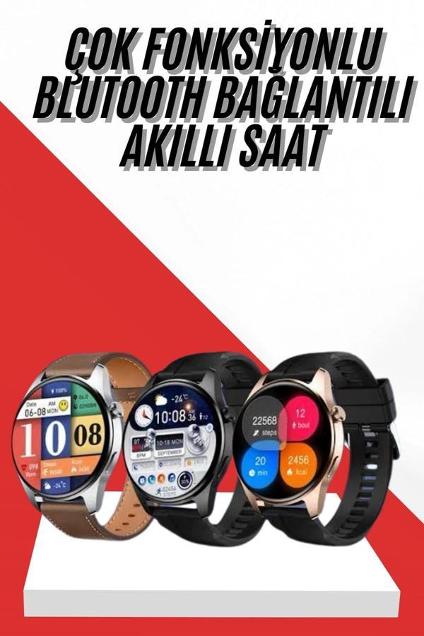 Akıllı Saat 1.5 Inç Amoled Ekran Çift Kordonlu GPS NFC Uyumlu - Image 1