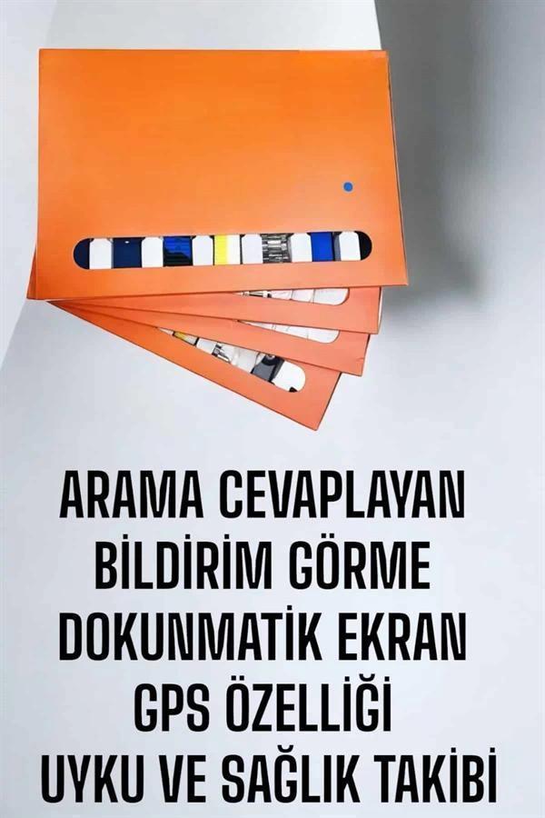 Akıllı Saat 7 Kordonlu Bildirim Görebilen Metal Kordon GPS Özelliği - Image 1