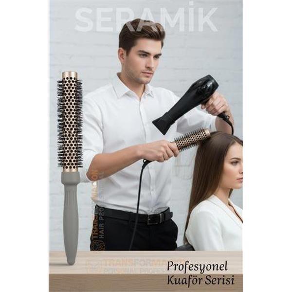 Profesyonel Kuaför 40 mm Ceramic Ionic Nano Fön Fırçası – 32 cm Uzunluk Profesyonel Kuaför Serisi - Image 1