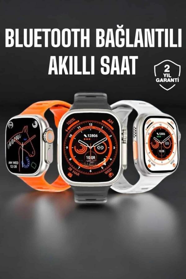 Yeni Nesil Akıllı Saat Adımsayar GPS Nabız Ölçer Uyku ve Sağlık Takibi - Image 1