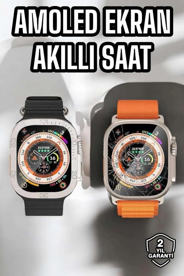 Akıllı Saat NFC ve GPS Uyumlu Uyku ve Sağlık Takibi Sesli Görüşme - Image 1