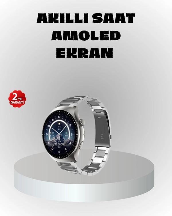 NFC Destekli Akıllı Saat – Kablosuz Şarj & Sesli Arama Özelliği - Image 1