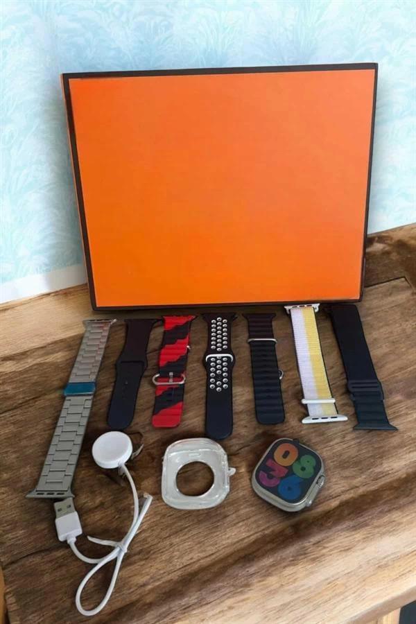 Akıllı Saat 7 Farklı Kordonlu Arama Cevaplayan Bildirim GPS Özelliği - Image 1