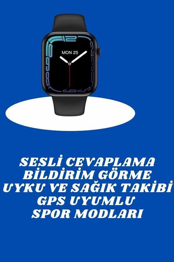 Akıllı Saat Nabız Ölçebilen Adımsayar Kalori Hesaplama Tema Değiştirme GPS Uyumlu - Image 1