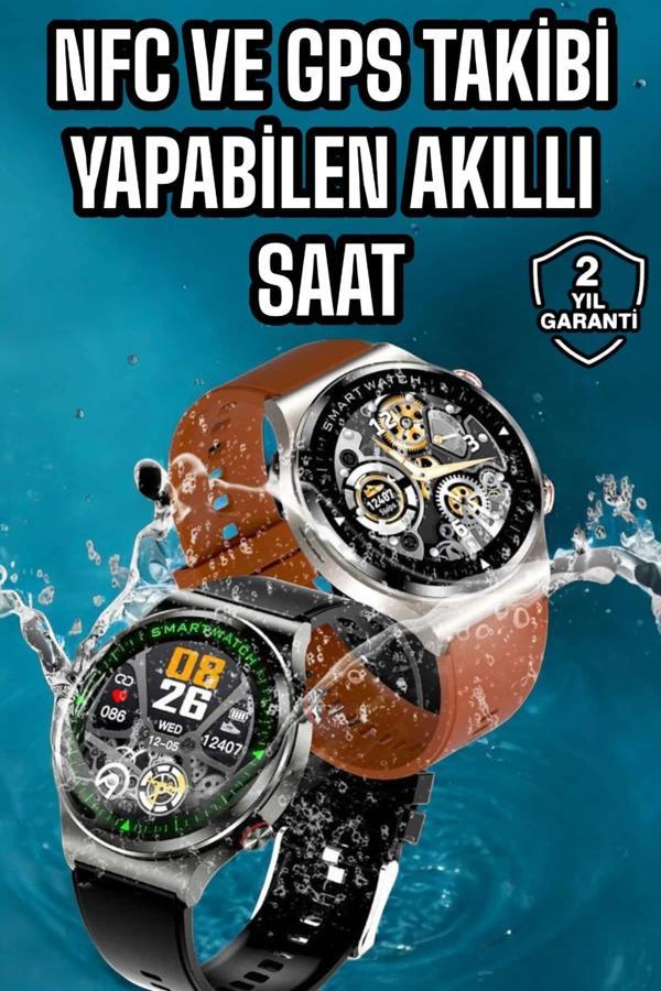 Bluetooth Bağlantılı Akıllı Saat Tüm Telefonlara Uyumlu Değiştirilebilir Kordon - Image 1