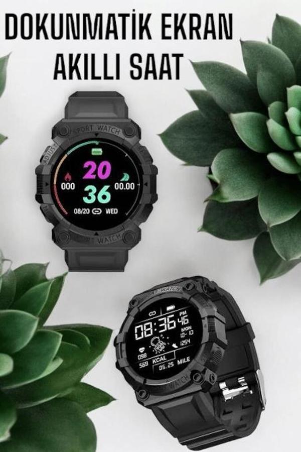 Unisex Tasarımıyla Klasik ve Spor Kombinlere Uygun Akıllı Saat - Image 1