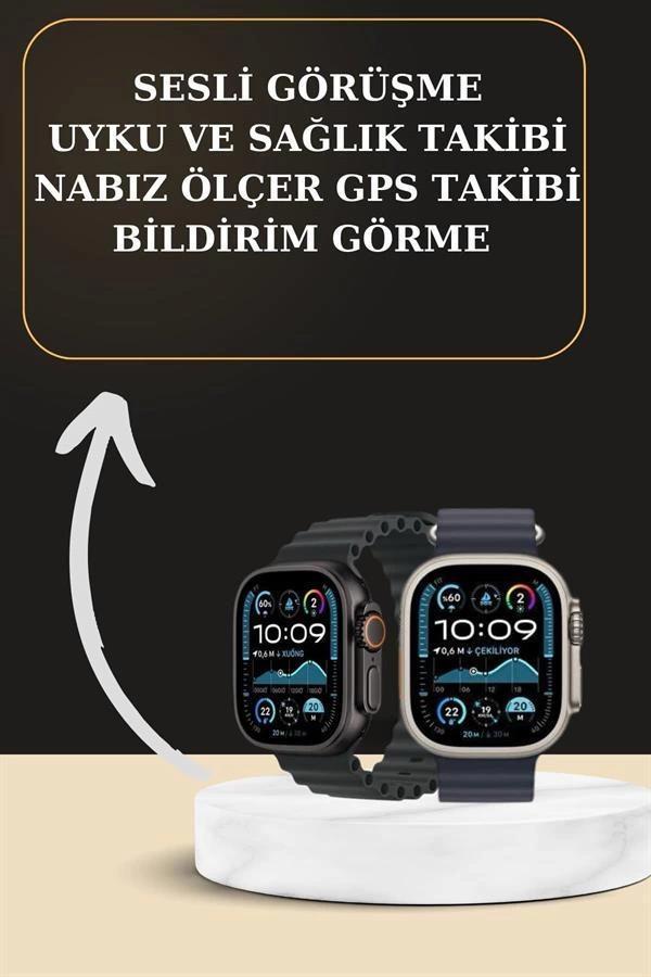 Akıllı Saat Sesli Görüşme Titreşimli GPS Bağlantısı Müzik Dinleme Sosyal Medya Bildirimleri - Image 1