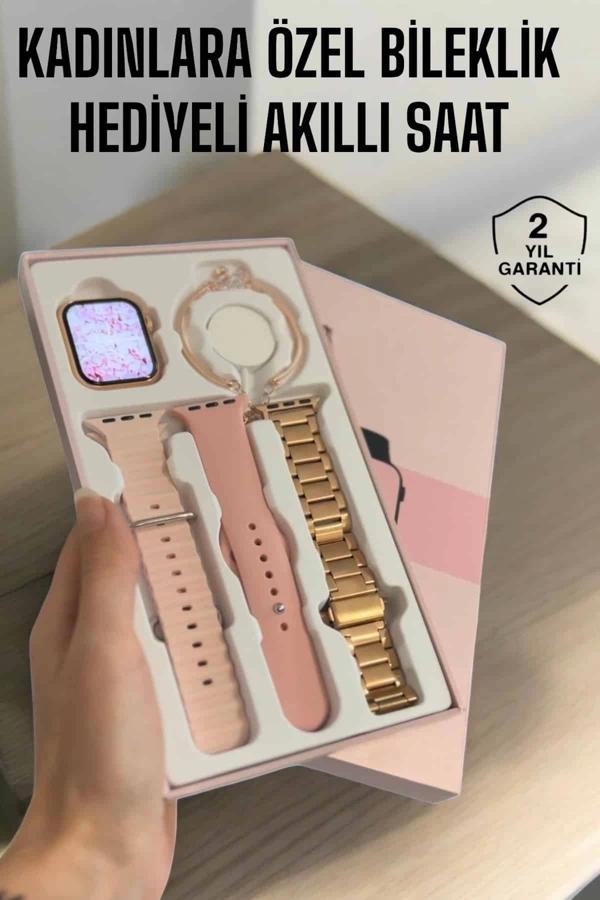 Akıllı Saat Adımsayar Nabız Takibi ve GPS Destekli Kadınlara Özel - Image 1