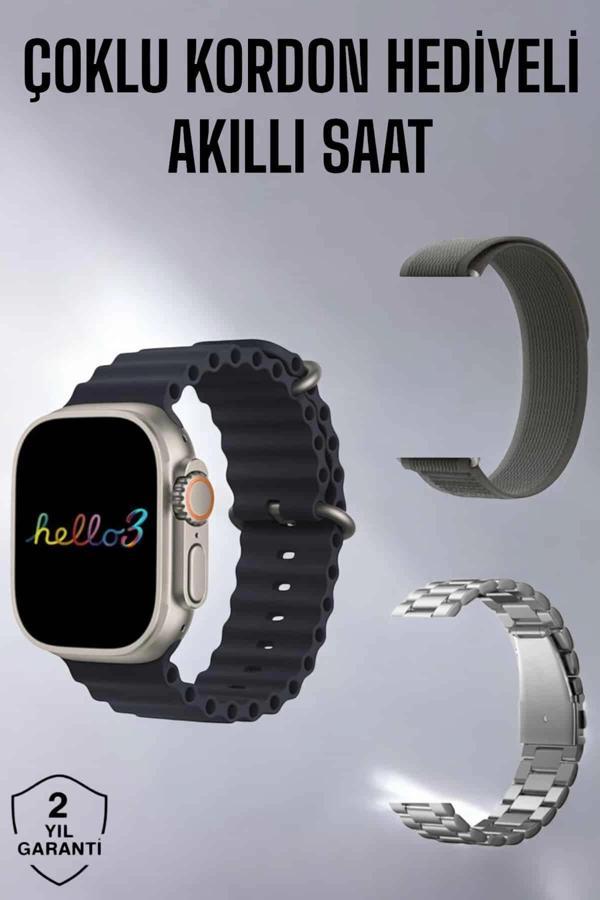 Akıllı Saat Yeni Nesil Bluetooth Bağlantılı Uyku Sağlık Takibi GPS Ve NFC Uyumlu - Image 1