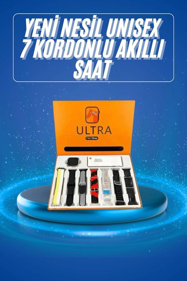 Akıllı Saat Çağrı Cevaplayabilen Unısex 7 Kordonlu Müzik Dinleme - Image 1