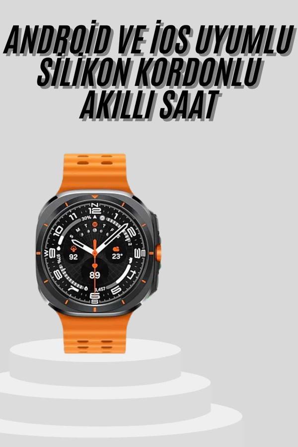 Yeni Nesil Çağrı Cevaplayabilen 47 MM Titreşimli Çok Fonksiyonlu Akıllı Saat - Image 1