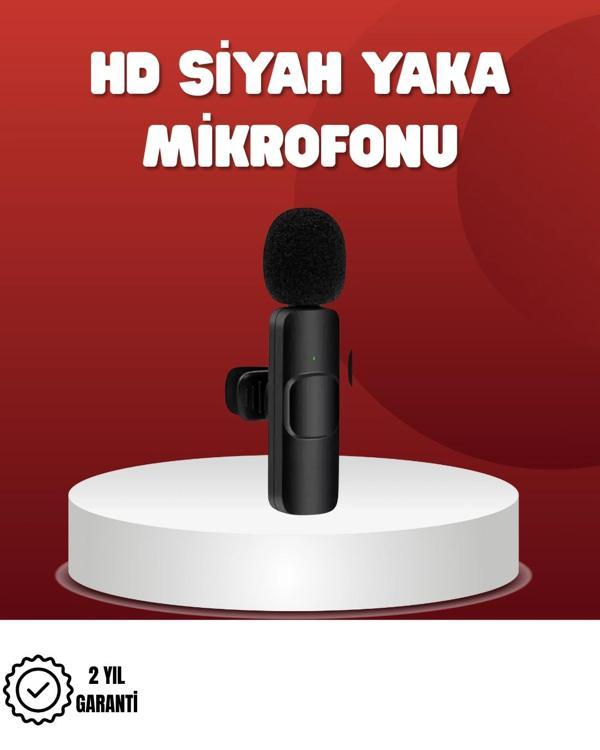 2’li Kablosuz Yaka Mikrofonu iPhone İçin Profesyonel Video Ses - Image 1
