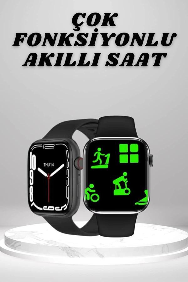 Akıllı Saat Tema Değiştirme Uyku ve Sağlık Takibi Sesli Asistan Bildirim Görme - Image 1