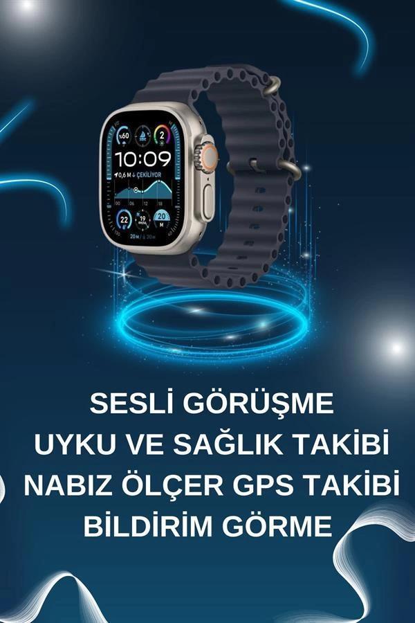 Akıllı Saat Bluetooth Bağlantılı NFC ve GPS Uyumlu Nabız Ölçer Sesli Görüşme - Image 1