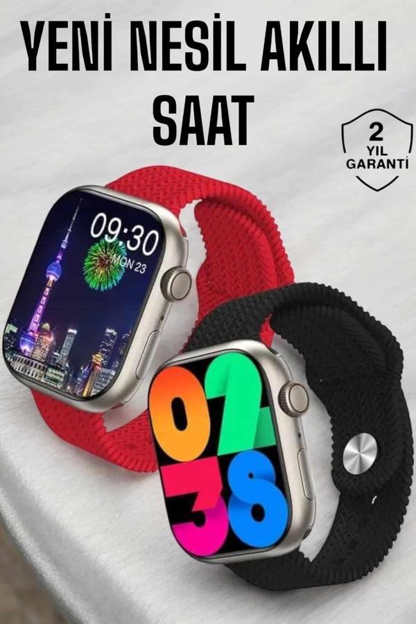 Akıllı Saat Tema Değiştirme Uyku ve Sağlık Takibi Bluetooth Bağlantılı - Image 1