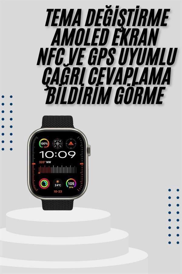 Akıllı Saat Uyku ve Sağlık Takibi GPS Uyumlu Tema Değiştirme - Image 1