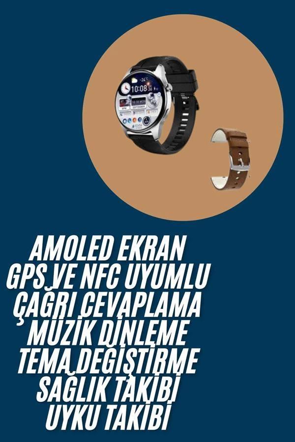 2025 Model Akıllı Saat Titreşimli Uyku ve Sağlık Takibi NFC ve GPS Uyumlu - Image 1