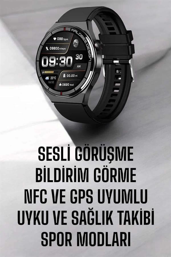 Akıllı Saat Nabız Sensörlü Bildirim Görebilen Spor Modları GPS Takibi - Image 1