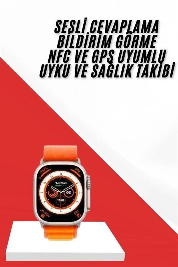 Akıllı Saat GPS Özelliği Bildirim Görme Adımsayar Sesli Görüşme Yapabilen - Image 1