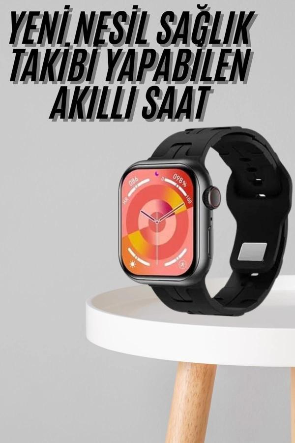 Yeni Nesil Akıllı Saat Çağrı Cevaplama Müzik Dinleme Plastik Kordon Mesaj Bildirimleri - Image 1